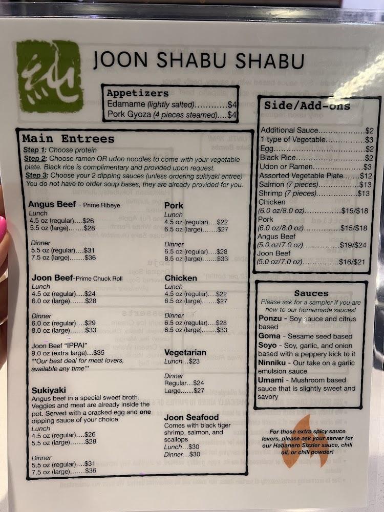 Joon Shabu Shabu Angus Beef